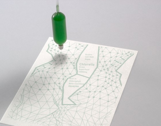 Printed Chlorella supplement